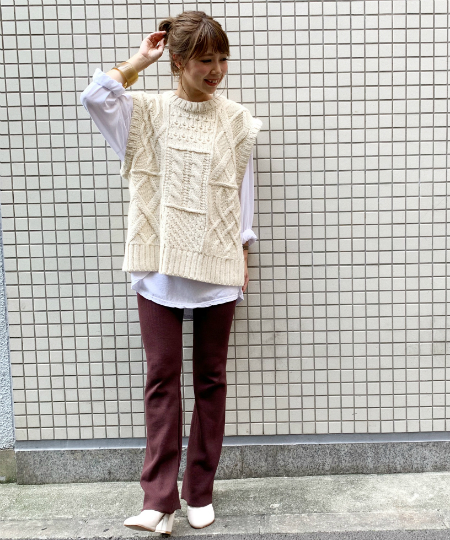 todayful ニットベスト