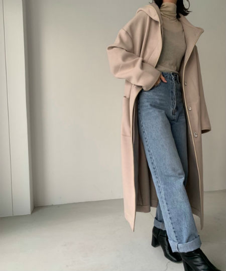 RED CHOP WORKS】 ウール混パーカーロングコート | CANAL JEAN  