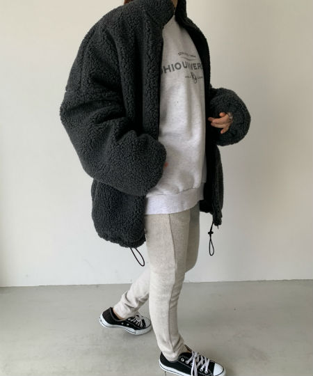 via j (ヴィアジェイ) CANAL JEAN ボアハーフコート via j】裏フリース  